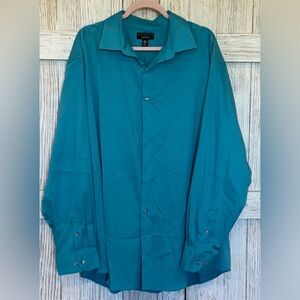 Alfani Regular Fit Long Sleeve Button Down Shirt sz XXL 18-18 1/2 36/37